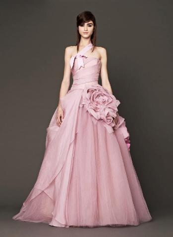 abito da sposa rosa Vera Wang