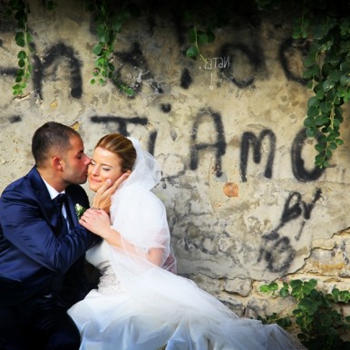 fotografia matrimonio graffito