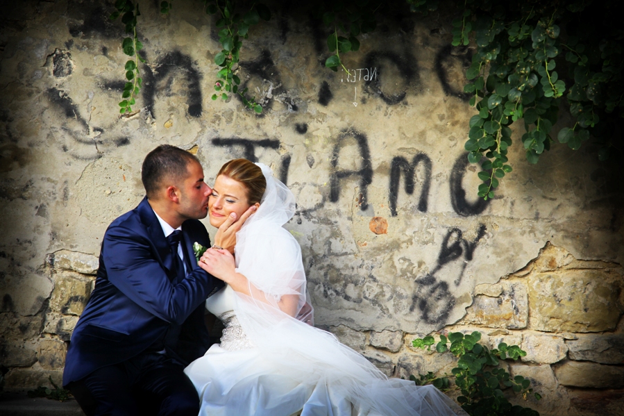 fotografia matrimonio graffito